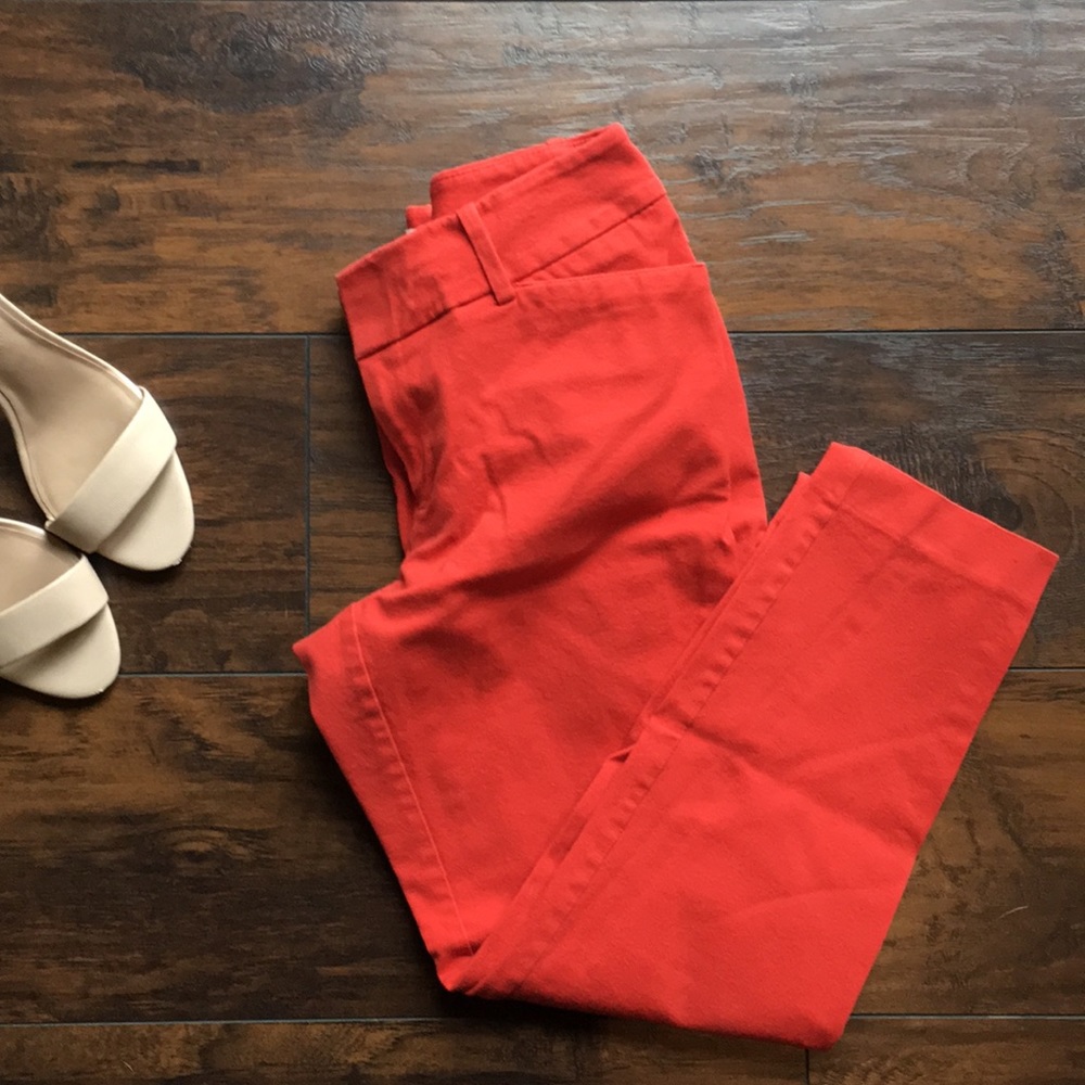 Red merona trousers, modern fit 8